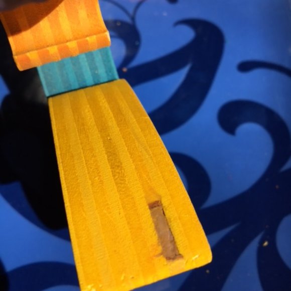 EUC, Hand scrolled & painted, wooden clown puzzle - Picture 4 of 6